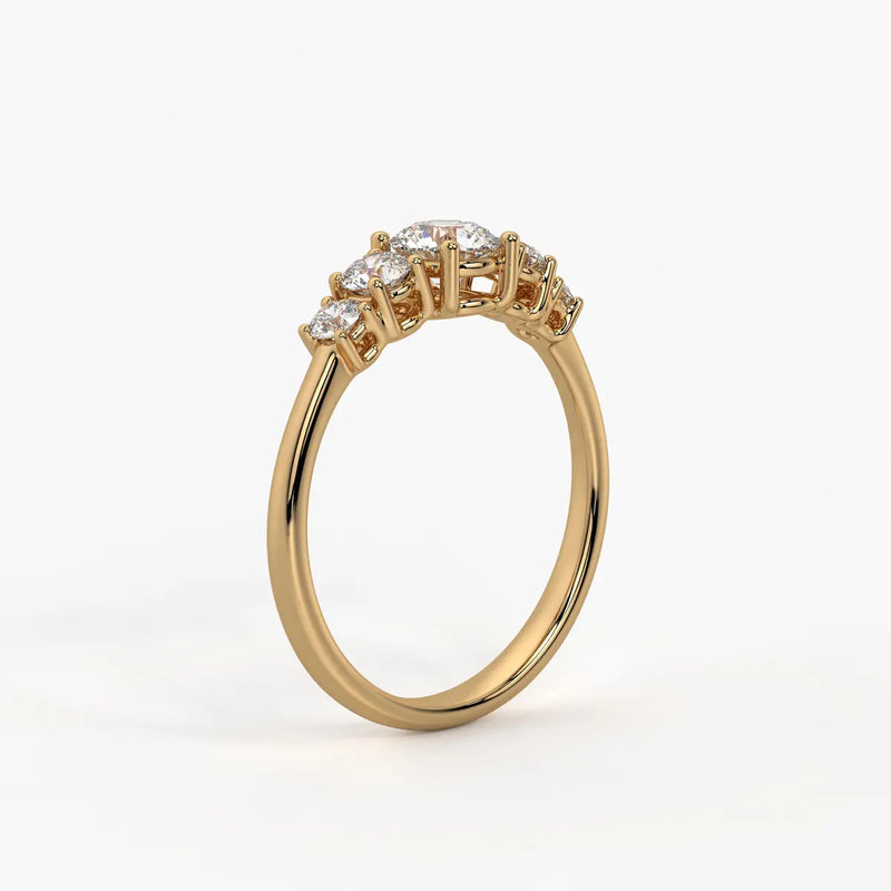 Halovera Cascade Diamond Ring