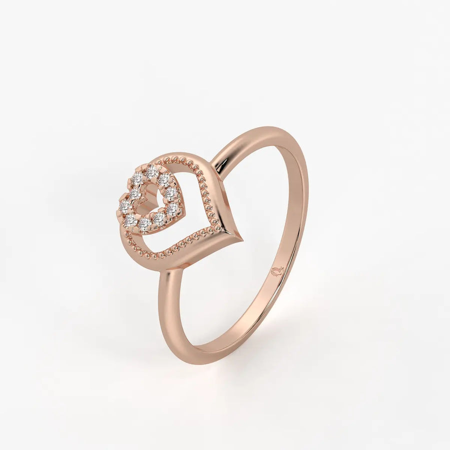 Everliora Twin Heart Diamond Ring