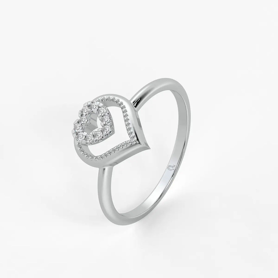 Everliora Twin Heart Diamond Ring