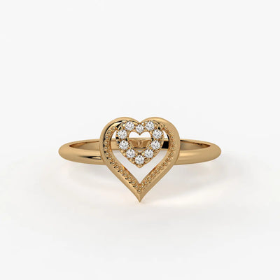 Everliora Twin Heart Diamond Ring