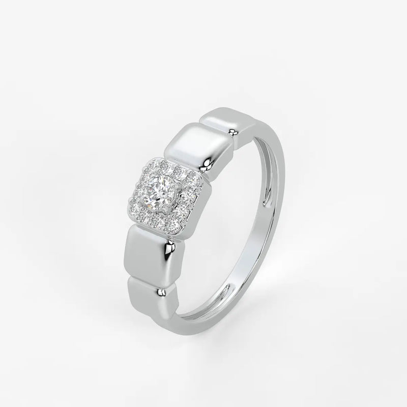 Orlina Cushion Halo Diamond Statement Ring
