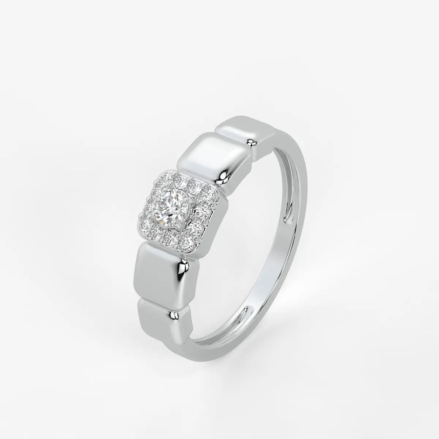Orlina Cushion Halo Diamond Statement Ring