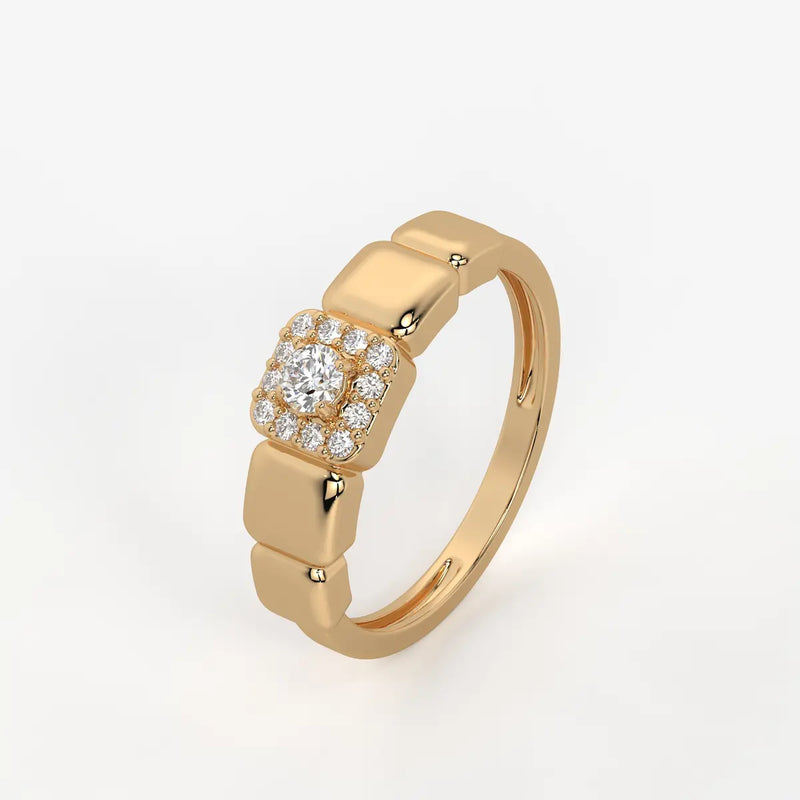 Orlina Cushion Halo Diamond Statement Ring