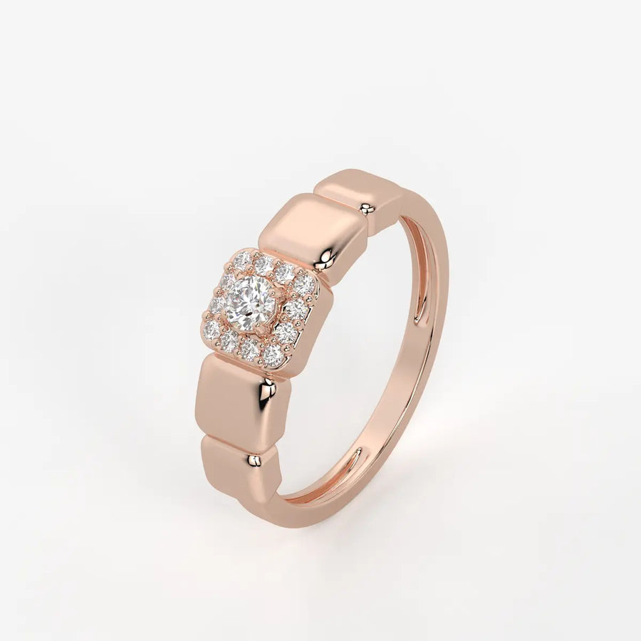 Orlina Cushion Halo Diamond Statement Ring