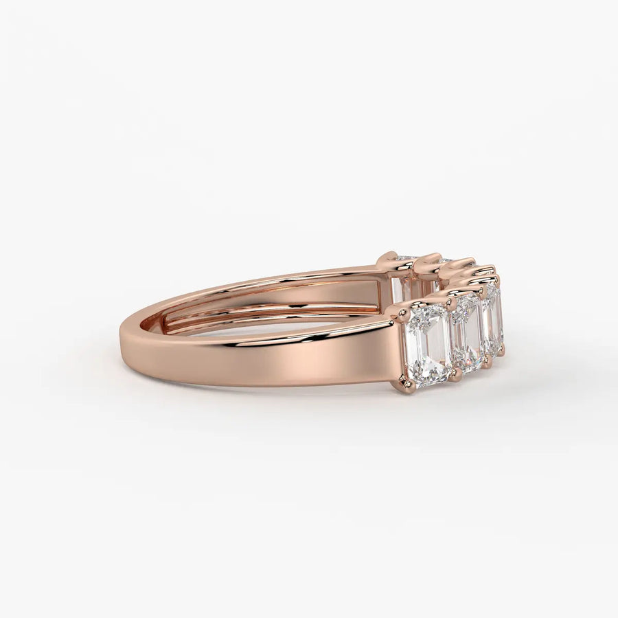 Linear Step Diamond Ring