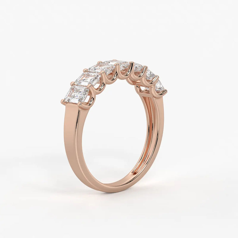 Linear Step Diamond Ring
