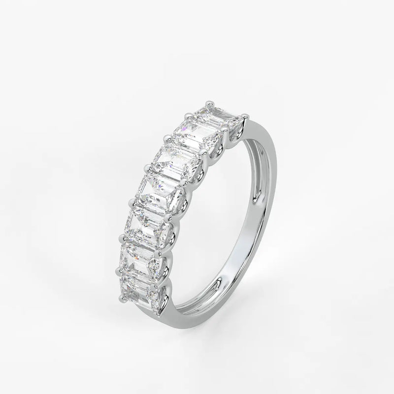 Linear Step Diamond Ring
