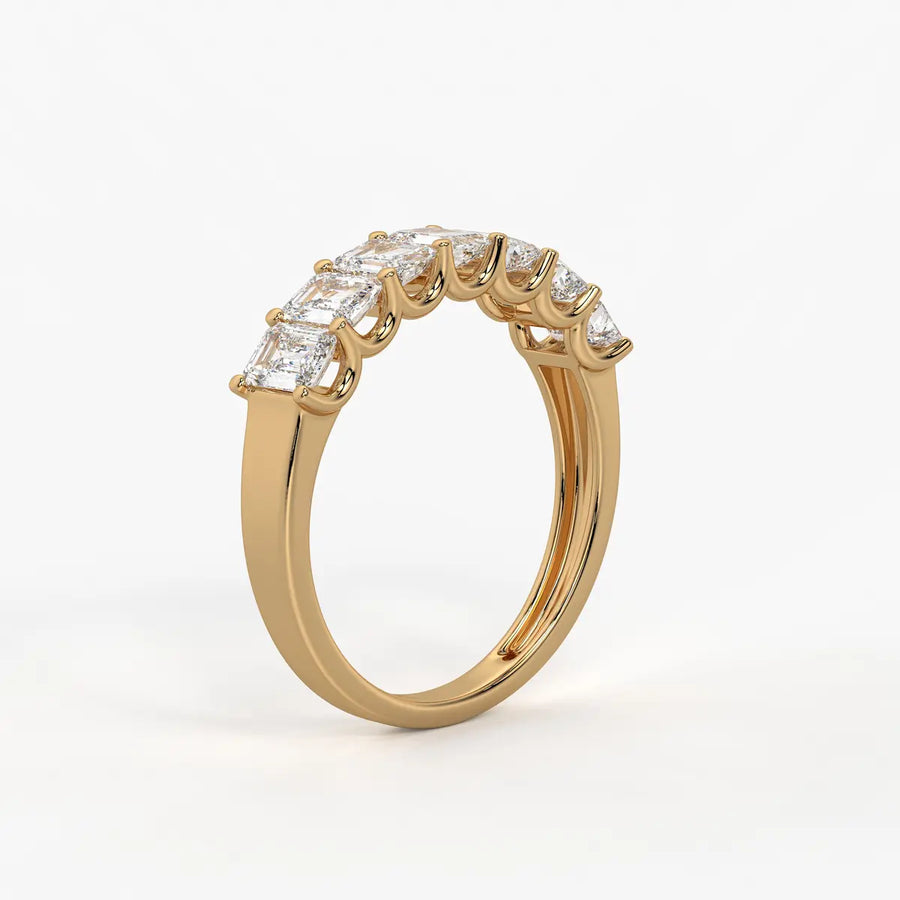 Linear Step Diamond Ring