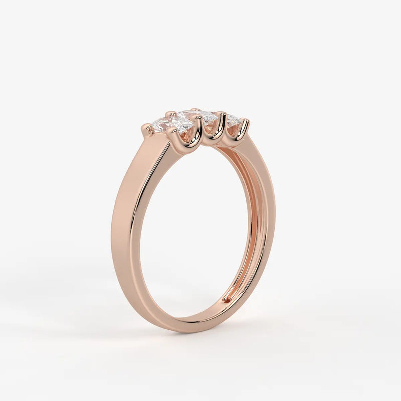 Ovamira Triple Oval Diamond Ring