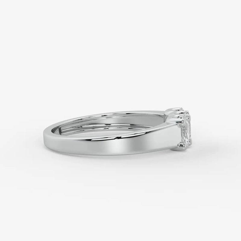 Ovamira Triple Oval Diamond Ring