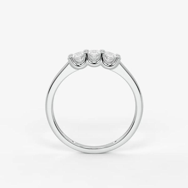 Ovamira Triple Oval Diamond Ring