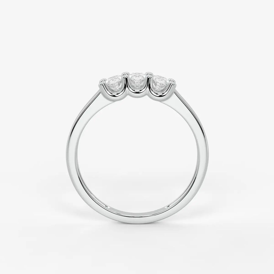 Ovamira Triple Oval Diamond Ring