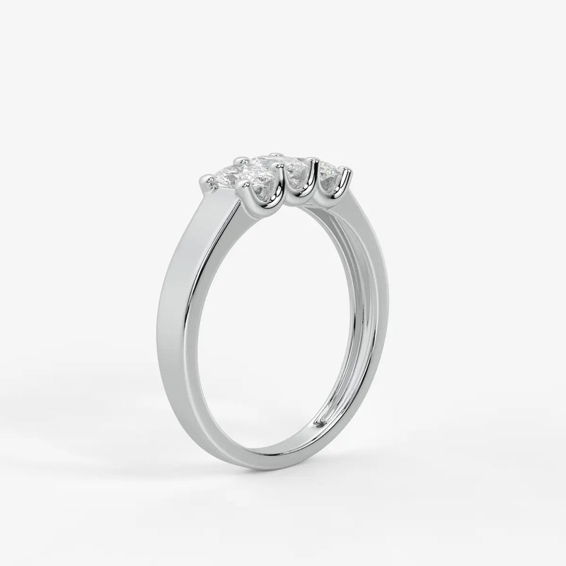 Ovamira Triple Oval Diamond Ring