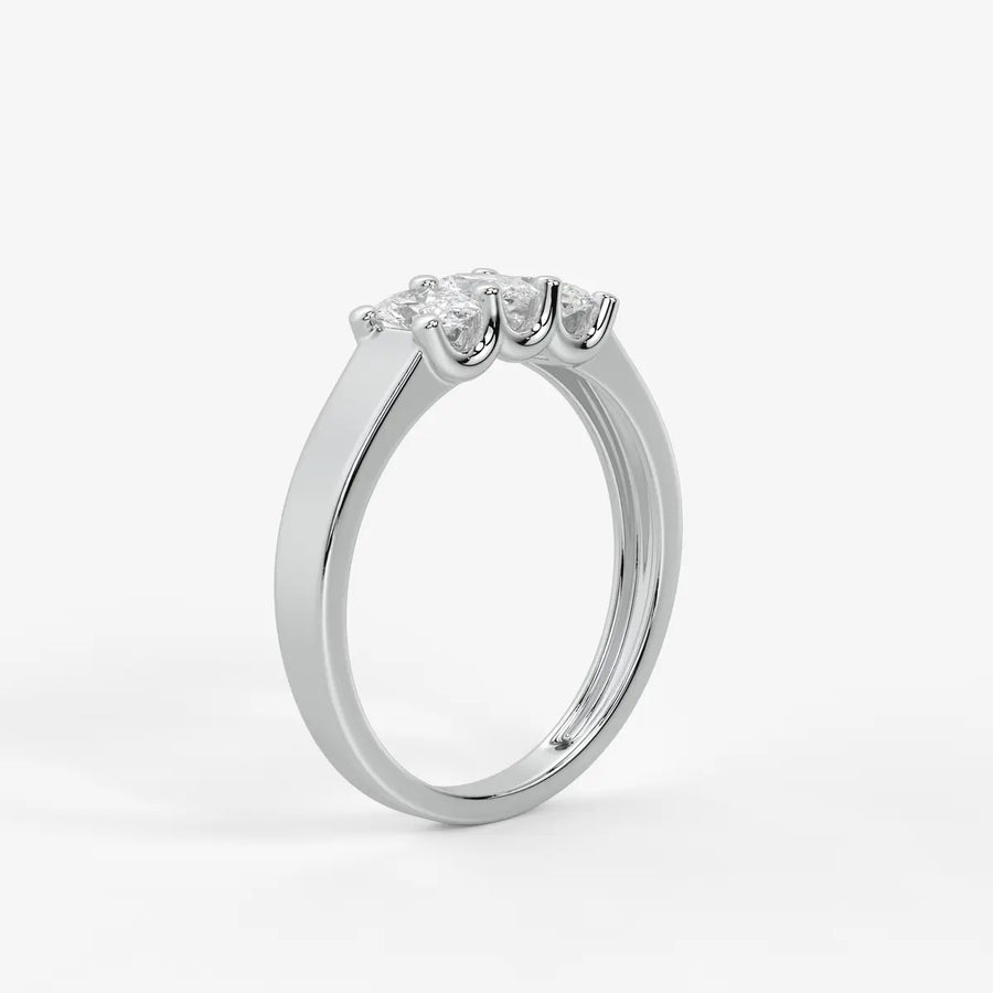 Ovamira Triple Oval Diamond Ring