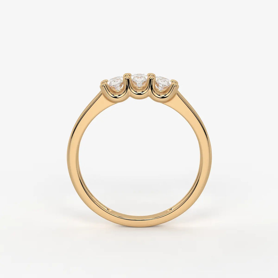 Ovamira Triple Oval Diamond Ring