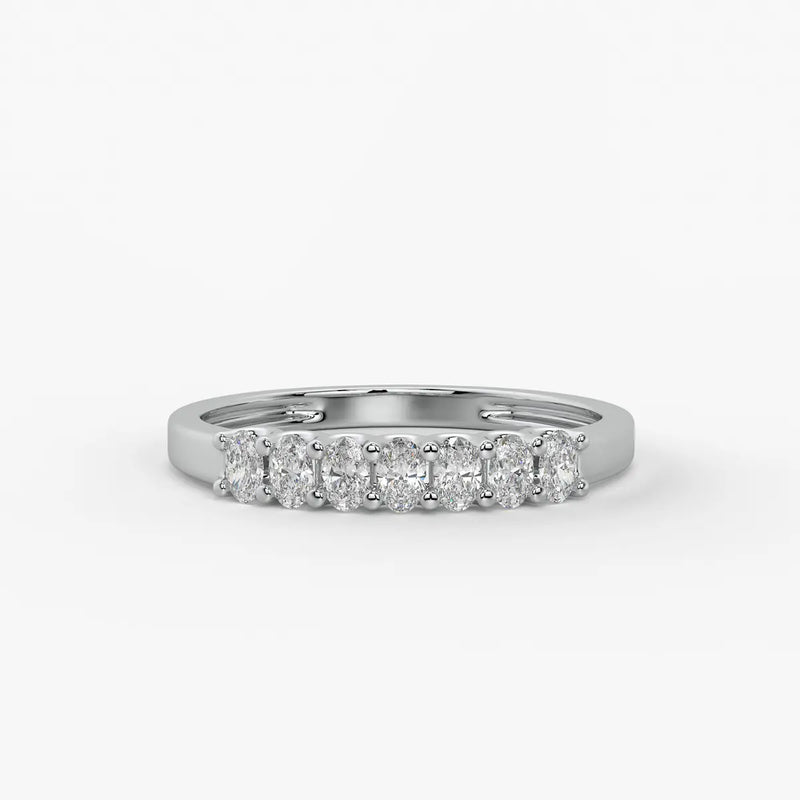 Vellique Oval Diamond Bar Ring