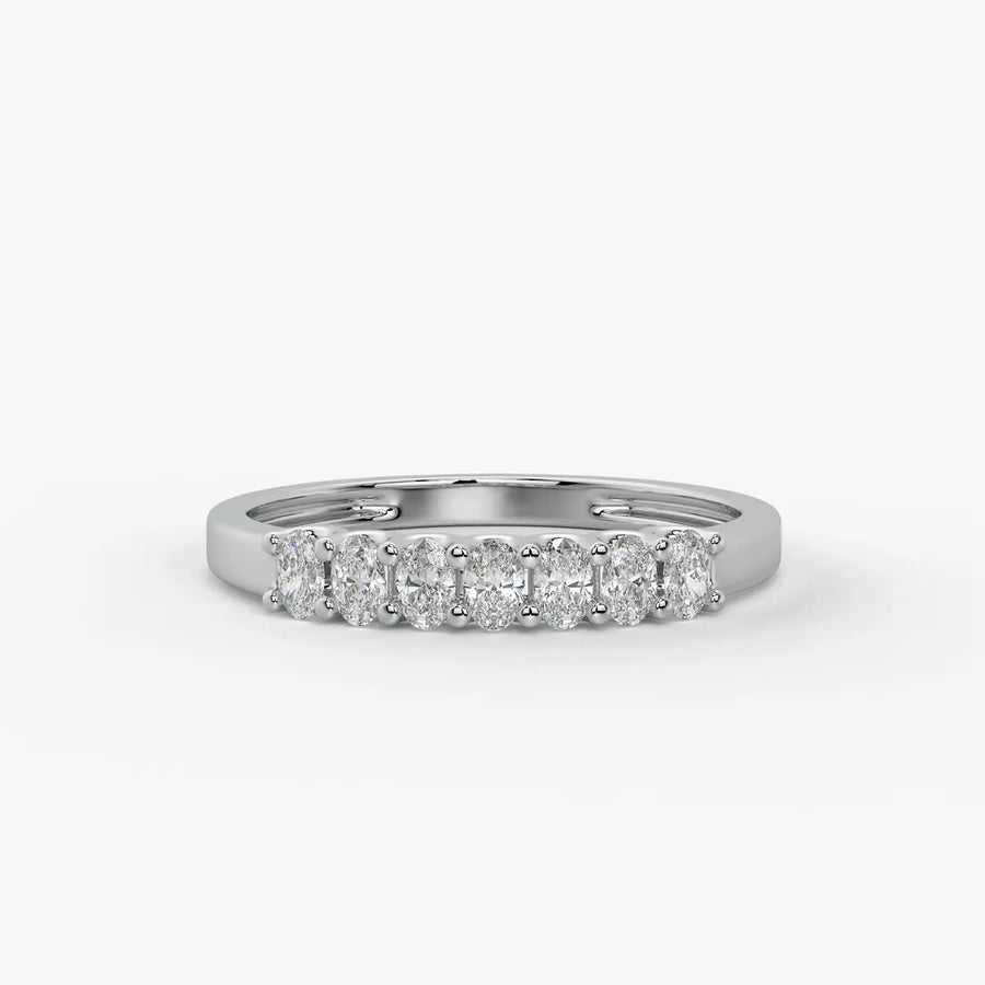 Vellique Oval Diamond Bar Ring