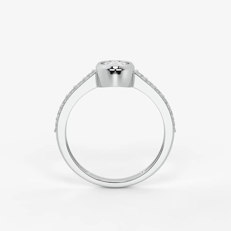 Elowen Oval Halo Diamond Ring