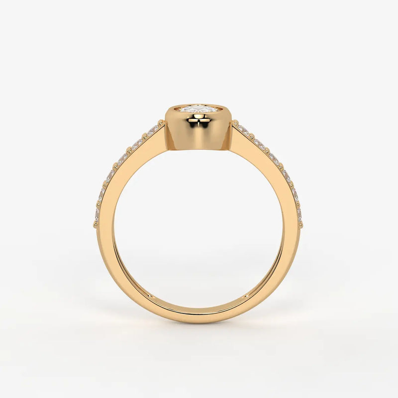 Elowen Oval Halo Diamond Ring