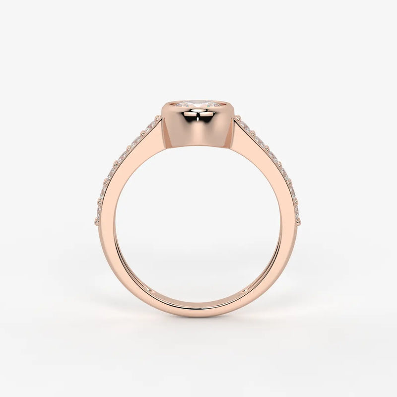 Serenique Round Bezel Diamond Ring