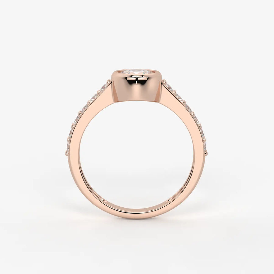 Serenique Round Bezel Diamond Ring