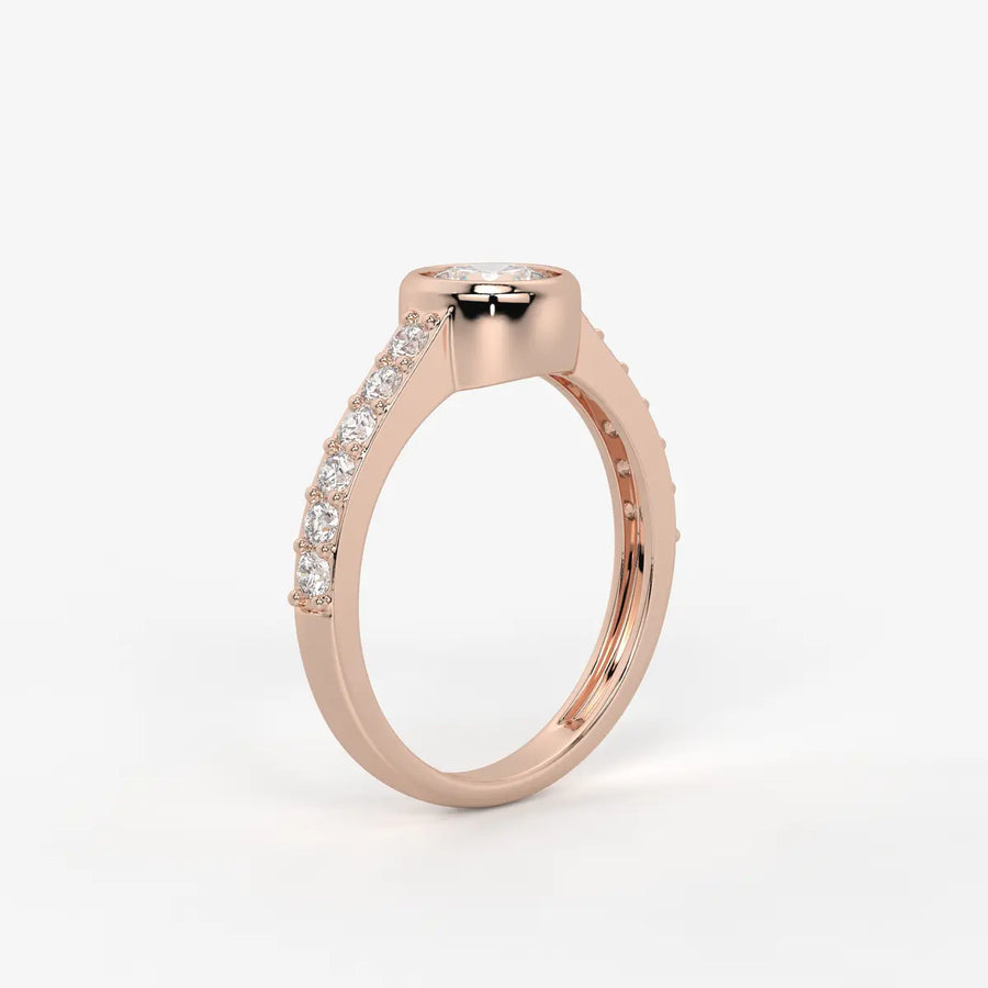 Serenique Round Bezel Diamond Ring