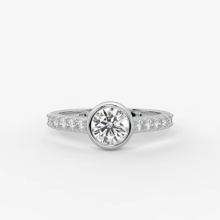 Serenique Round Bezel Diamond Ring