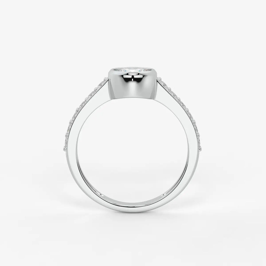 Serenique Round Bezel Diamond Ring