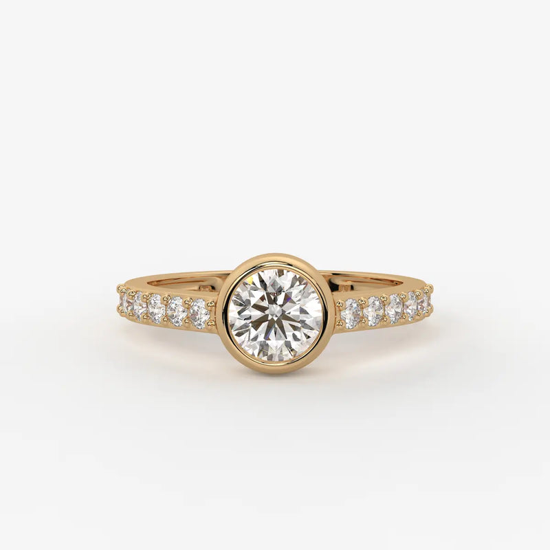Serenique Round Bezel Diamond Ring
