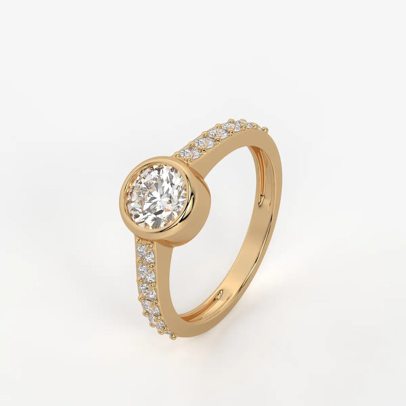 Serenique Round Bezel Diamond Ring