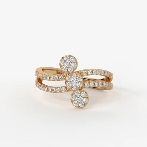 Trivelle Floral Cluster Diamond Ring