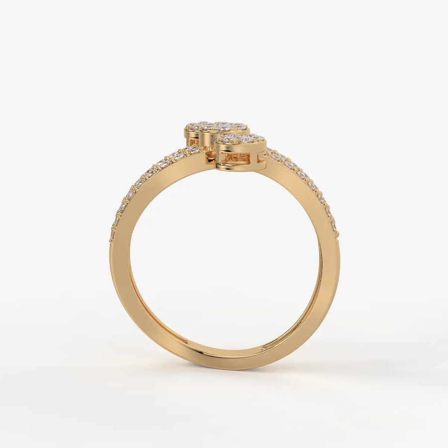 Trivelle Floral Cluster Diamond Ring
