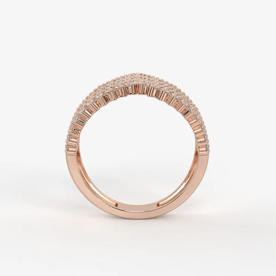 Velmira Multi Layer Diamond Statement Ring