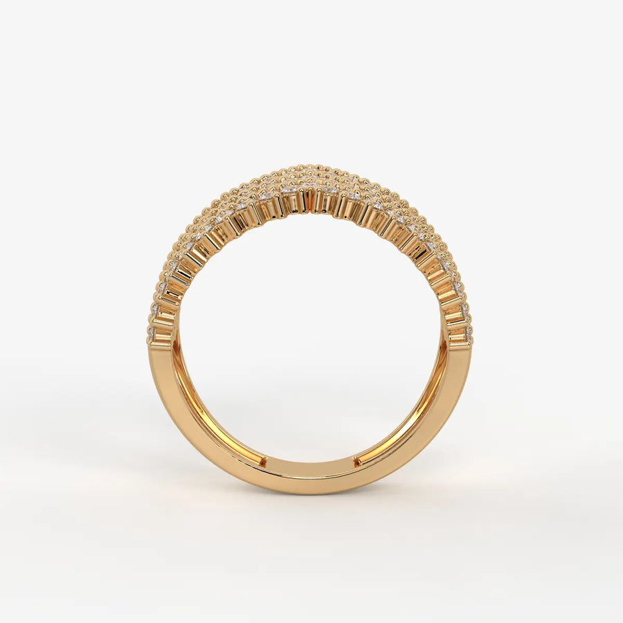 Velmira Multi Layer Diamond Statement Ring