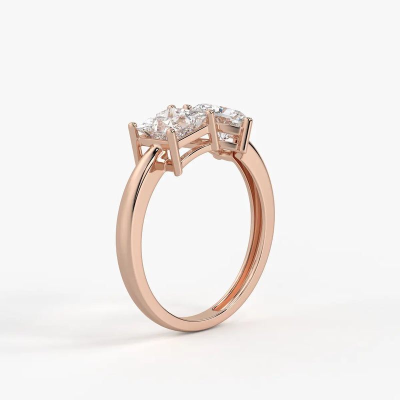 The Diya Radiant Heart & Princess Ring