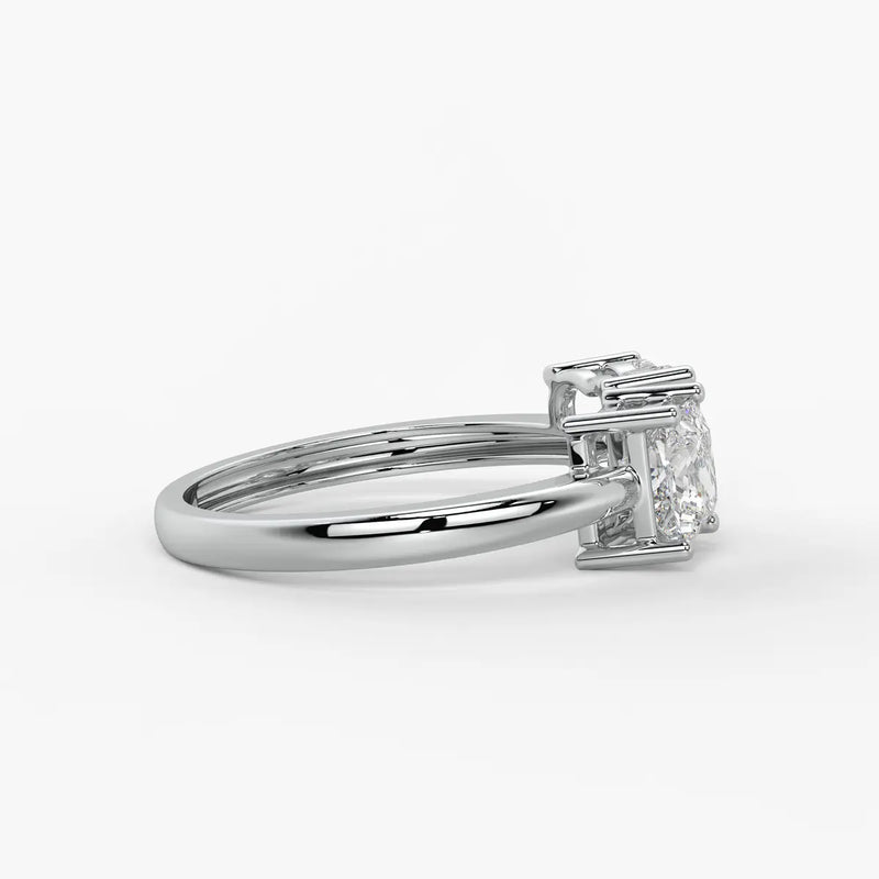 The Diya Radiant Heart & Princess Ring