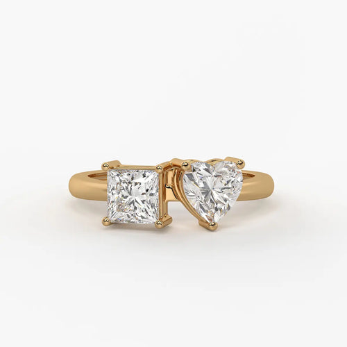 The Diya Radiant Heart & Princess Ring
