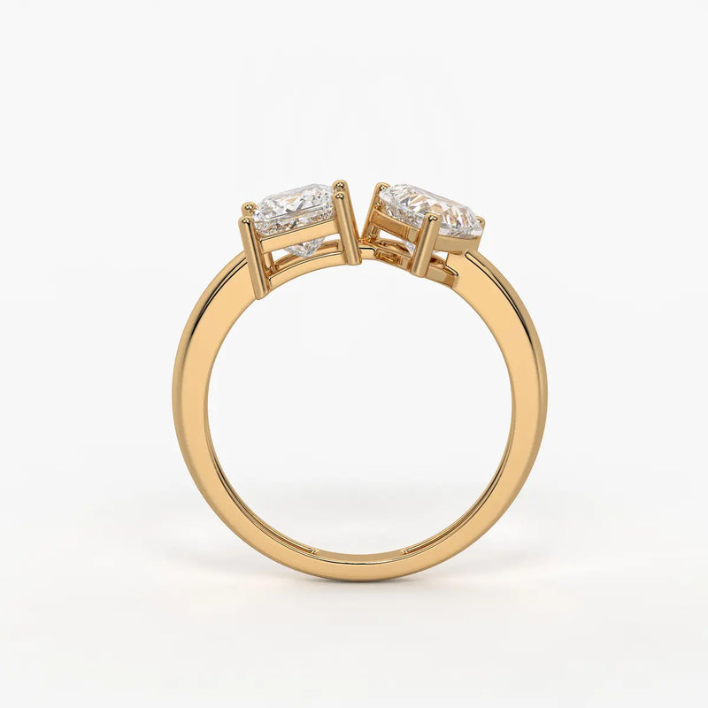The Diya Radiant Heart & Princess Ring