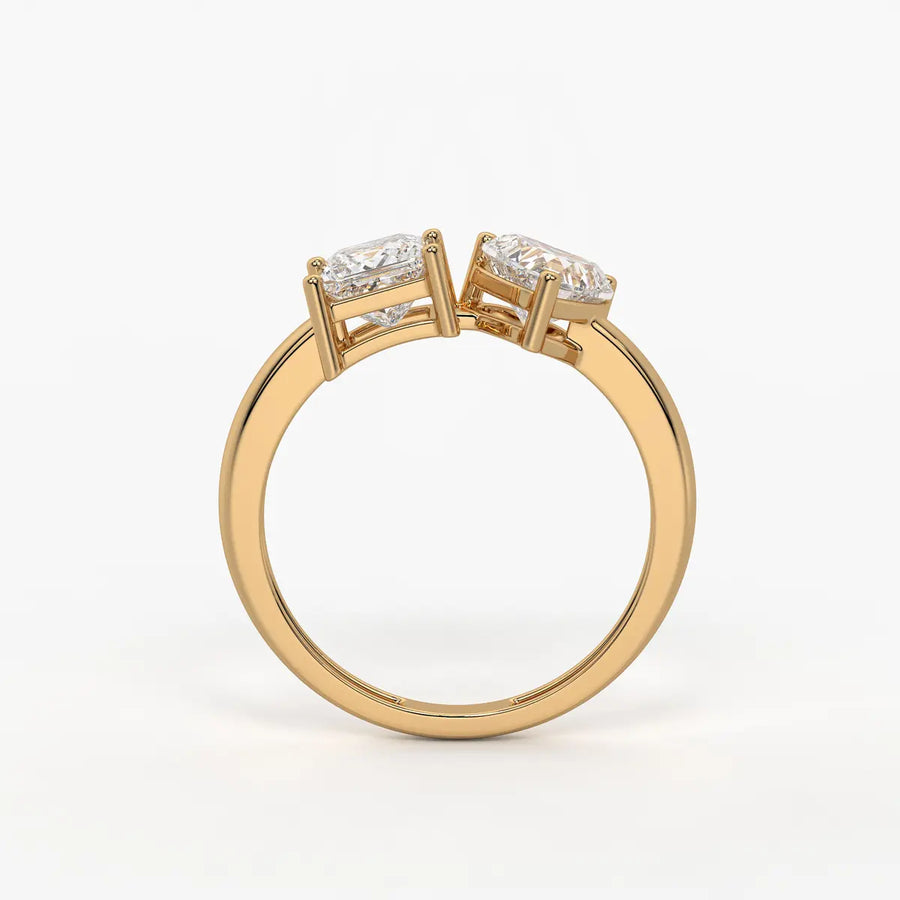 The Diya Radiant Heart & Princess Ring