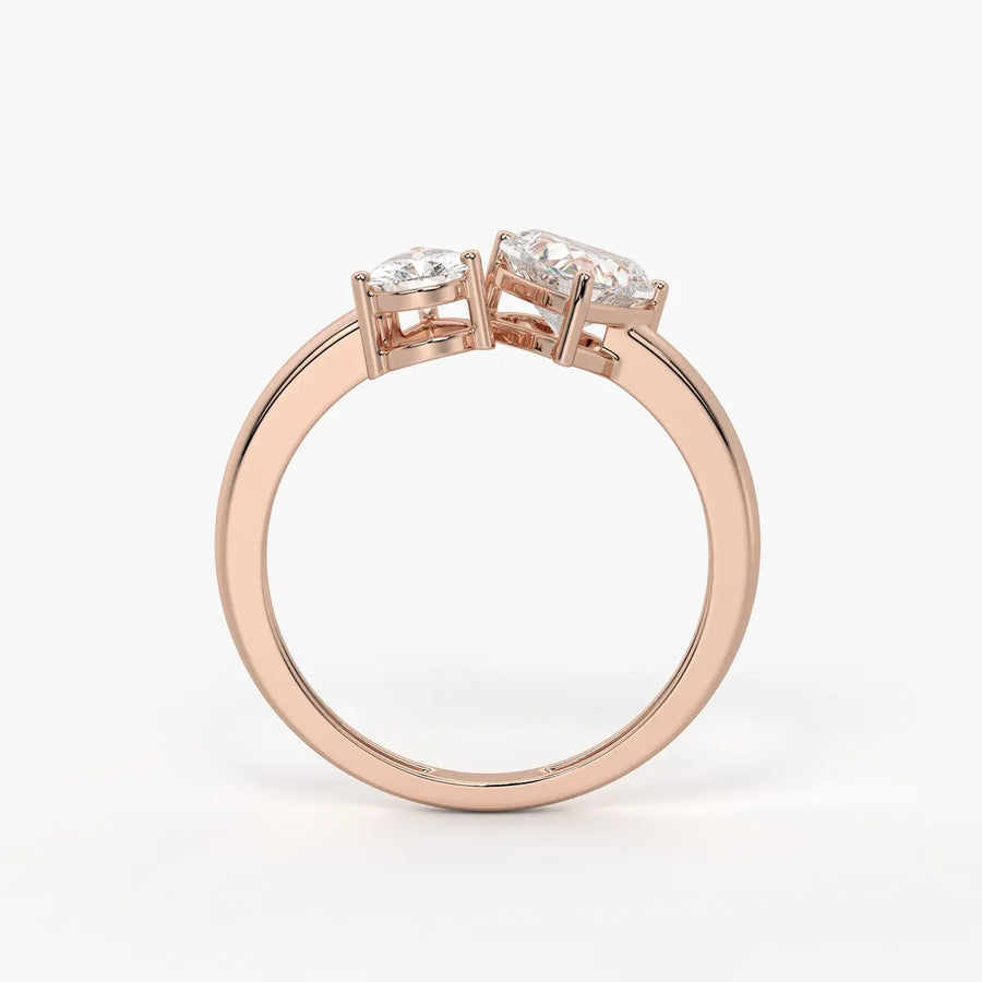The Amara Eternal Heart & Pear Ring