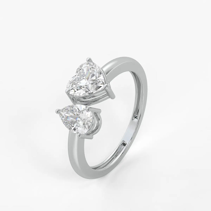 The Amara Eternal Heart & Pear Ring
