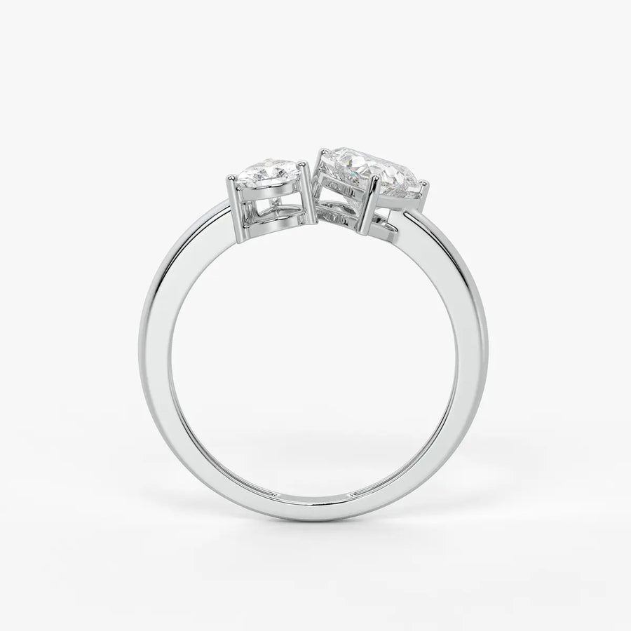 The Amara Eternal Heart & Pear Ring