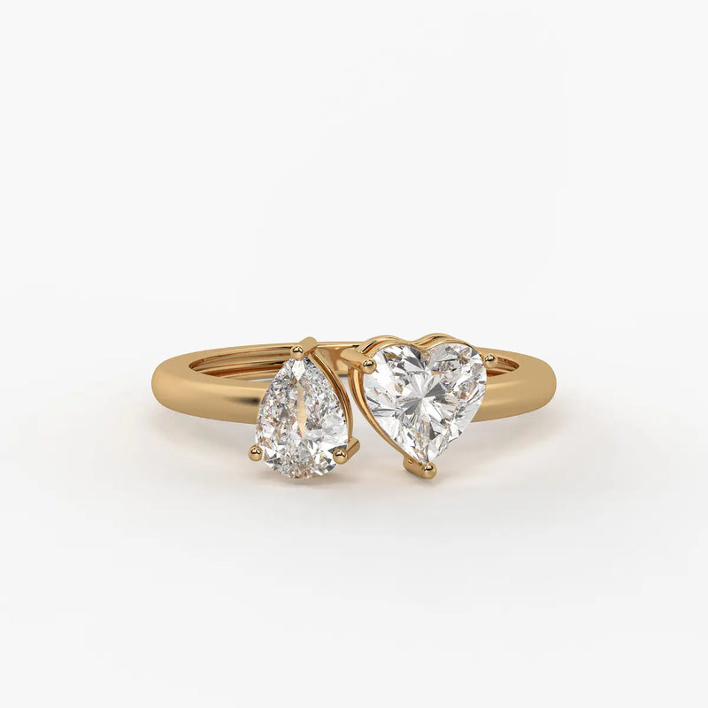 The Amara Eternal Heart & Pear Ring
