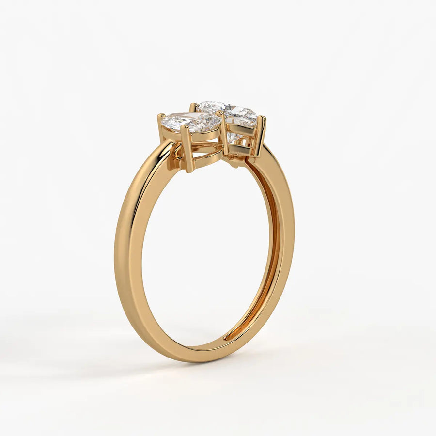 The Amara Eternal Heart & Pear Ring