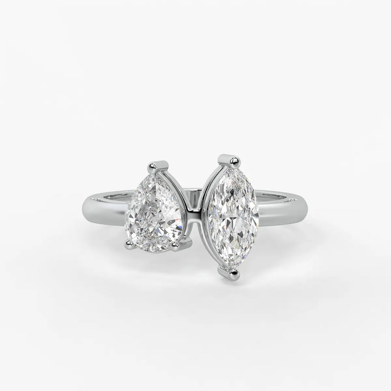 Aurevia Twin Glint Diamond Ring