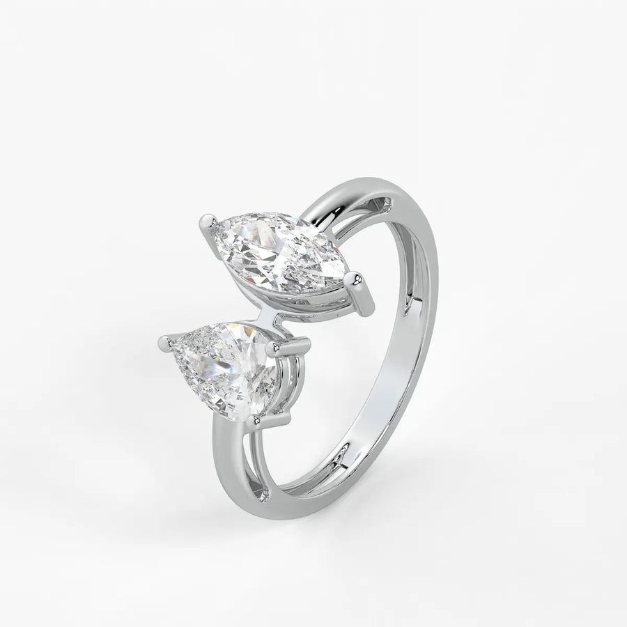 Aurevia Twin Glint Diamond Ring