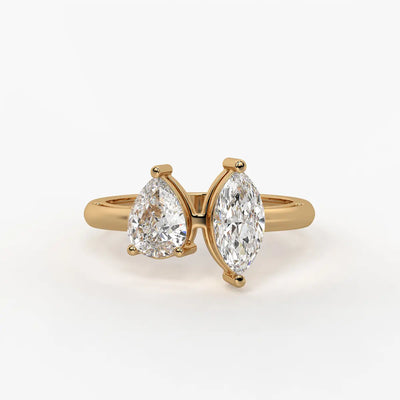 Aurevia Twin Glint Diamond Ring