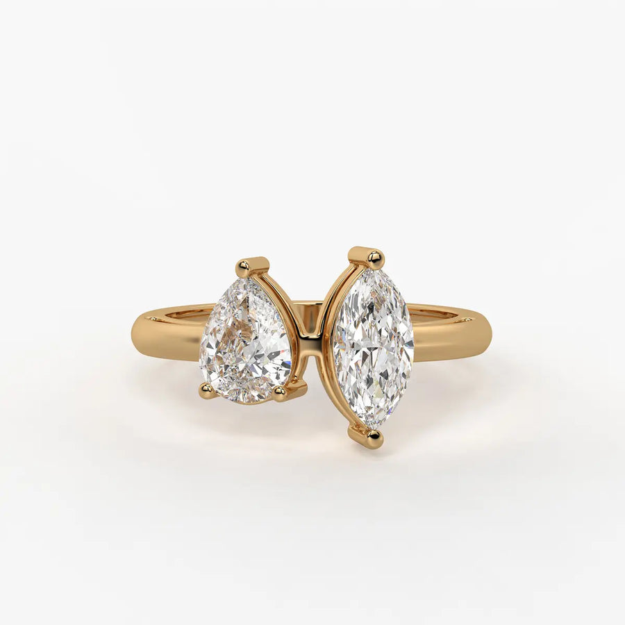 Aurevia Twin Glint Diamond Ring
