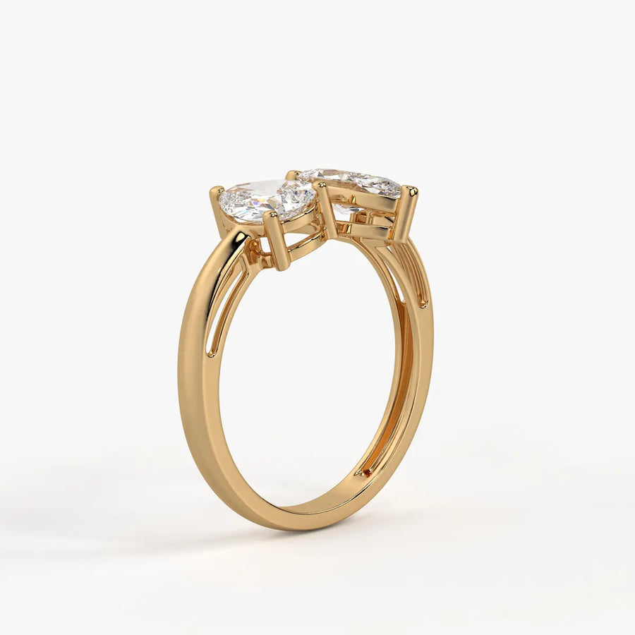 Aurevia Twin Glint Diamond Ring