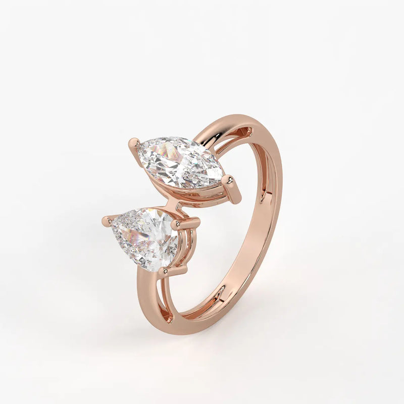 Aurevia Twin Glint Diamond Ring